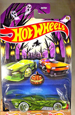 2024 Hot Wheels Halloween Series 5/5 STREET SHAKER Green w/GrayWheelGreenSkullSp