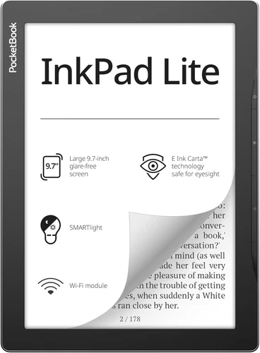 PocketBook InkPad Lite | Lector de libros electrónicos con pantalla grande de tinta electrónica 9,7ʺ | Gris - Imagen 1 de 7