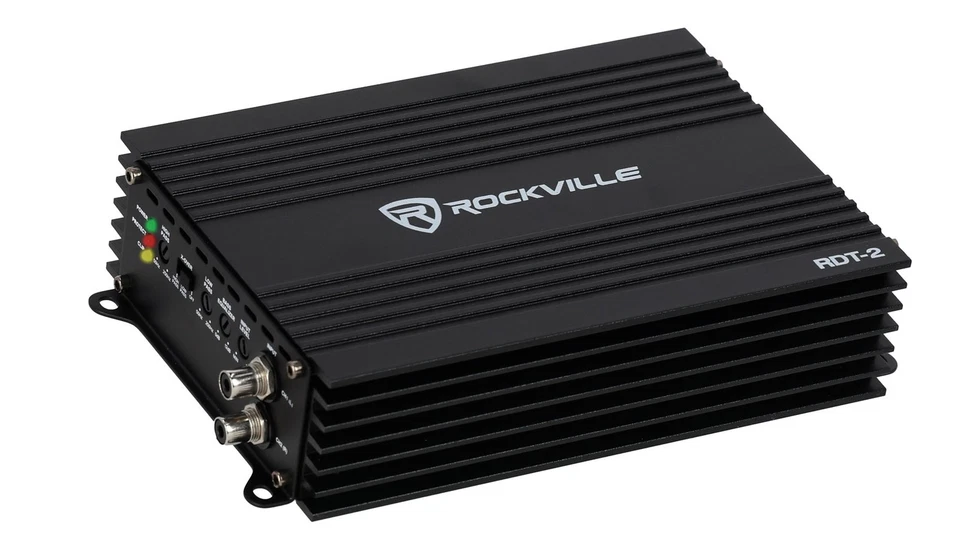 Rockville RDT-2 2 Channel Car Amplifier 1600W Max/400W RMS Class D Amp, Compact