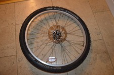 24 Inch BIKE FRONT  Wheel With Disc AND SCHWALBE SMART SAM FROM Apollo Creed