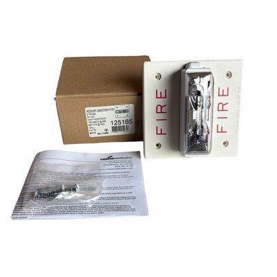 Wheelock RSSWPA-24MCWH-FW Fire Alarm Visual Strobe 24VDC Weatherproof Wall White