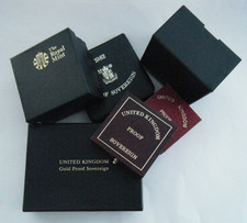 Empty Royal Mint Proof Sovereign Boxes - Choose your type
