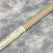 New Eddie Bauer Wallpaper Imperial Pre Pasted 56.37 Sq' 1998 Red Ticking Stripe