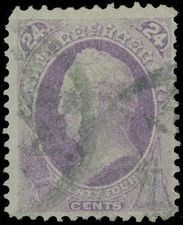 US SCOTT #153 Used-Fine, Red NEW YORK FOREIGN MAIL (NYFM) Fancy Cancel! SCV $210