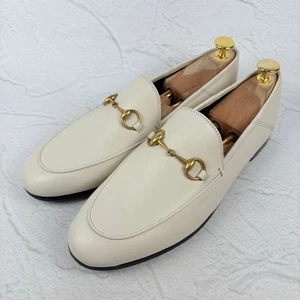 Mocassins homme 9.0US Gucci Jordaan Horsebit Babouche blanc 40