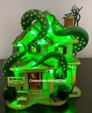 Dept 56 Halloween "The Kraken House" Brand New Lighted Ceramic Collectible