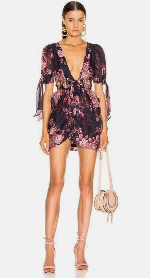 hallie mini dress Hallie Satin Halter Neck Mini Dress Small