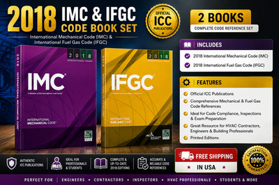 IFGC 2018 and IMC 2018 Mechanical Code & Fuel gas Code Combo