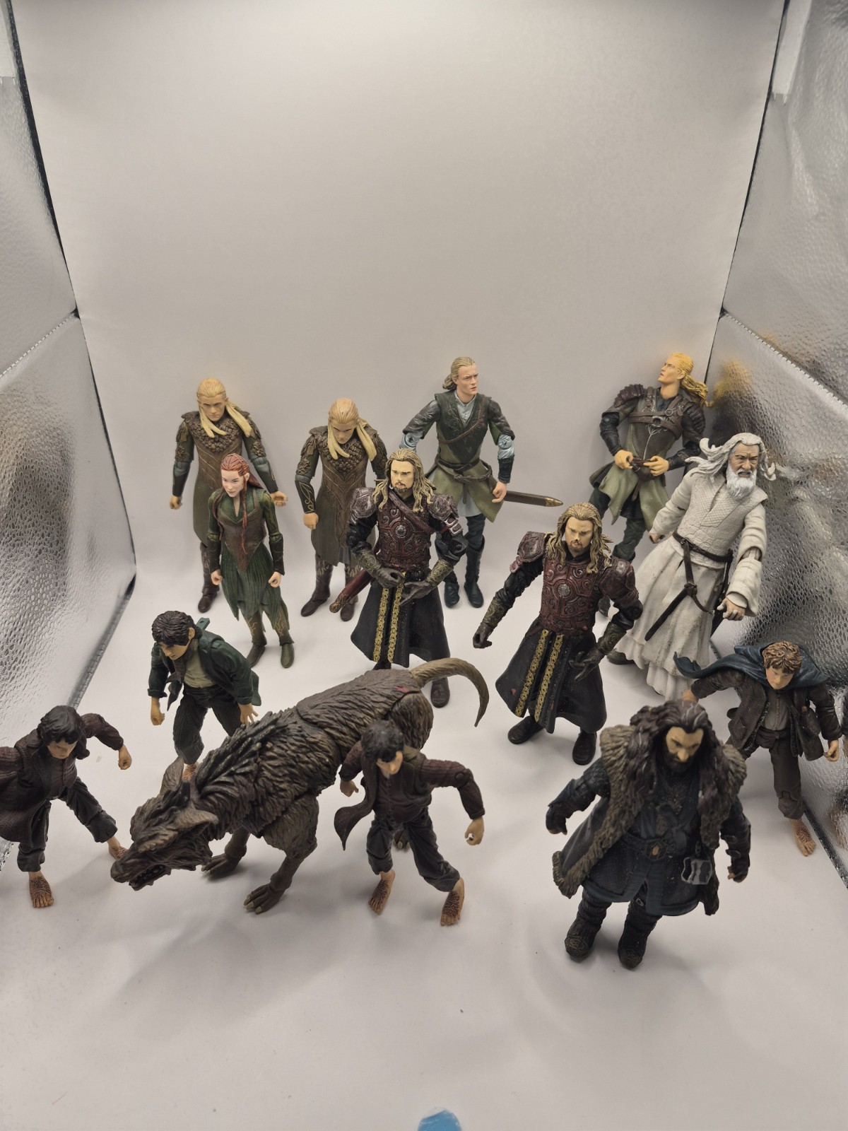 Lote grande de figuras de acción de El Señor de los Anillos y El Hobbit Toybiz