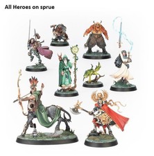 Warhammer Quest Darkwater - All seven heroes - On Sprue.