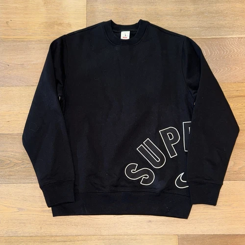 Col rond Supreme Nike Arc taille L noir homme logo décontracté créateur authentique
