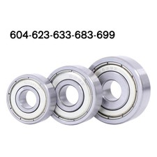 Image of Deep Groove Ball Bearing 604-623-633-683-699 Bearing Steel for Small Motors