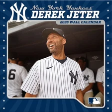 Turner Licensing,  MLB New York Yankees Derek Jeter 2026 Wall Calendar, 12'' X 1