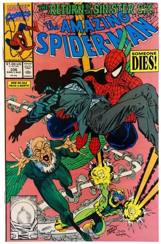 Amazing Spider-Man #336 1990 Marvel Comics VF/NM Comic Book Direct