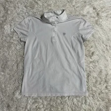 Child’s XXL White Ariat Short Sleeve Horseback Riding Show Shirt