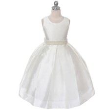 IVORY Size 6 Recital Bridesmaid Formal Birthday Wedding Flower Girl Dress