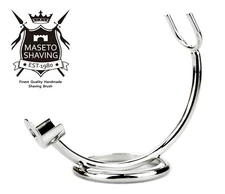 Art Stainless Steel DOVO Compatible Curved Straight Barber Razor Stand,
