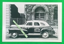 Found 4X6 PHOTO of Old Boston Police Patrol Car