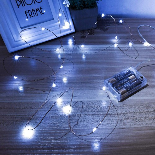 20/50/100 LED Battery Operated String Fairy Lights Christmas Tree Decoration UK - Picture 5 of 21