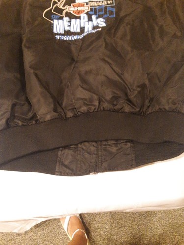Bumpus Harley Davidson Memphis Tenn Elvis. Satin motorcycle Bomber Jacket Sm. - Picture 5 of 12