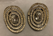 Vintage Oval Rhinestone Shoe/Dress Clips