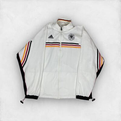Adidas Men's White German Deutscher Fussball Bund Jacket XL Adidas Men's White German Deutscher Fussball Bund Jacket XL