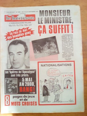 LE HERISSON Nr. 1891 - 1981 - Humor - Stalins Gold - Apokalypse des Jahres 2000