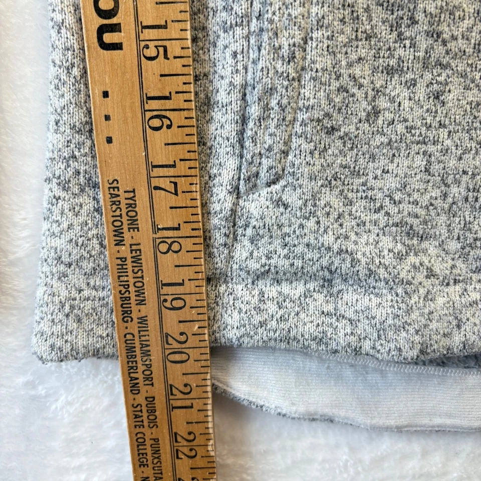 Пуловер для девочки The North Face размер средний серый свитер флисовый вязаный с переключателем спереди - Изображение 4 из 4