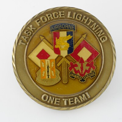 #ad 190 Task Force Lightning quot;One Team quot; Operation Enduring Freedom VI Coin $28.00