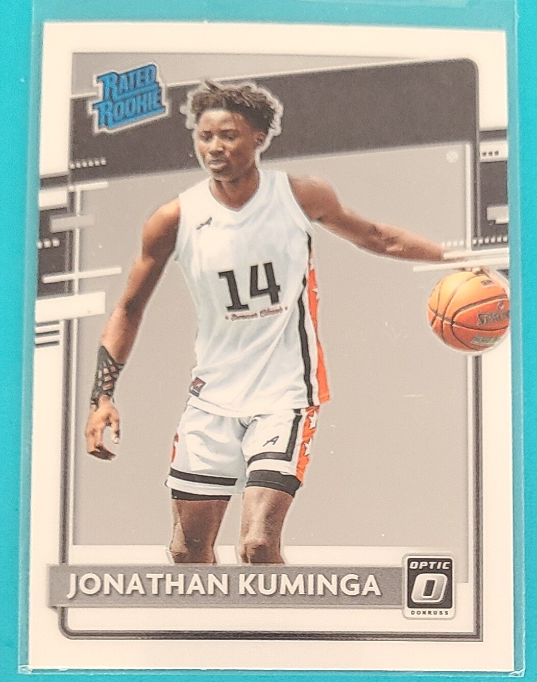 2021 Chronicles Optic Draft Picks RC #205 Jonathan Kuminga BASKETBALL Card V7
