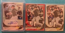 2020 Panini Zack Collins Silver Auto - Red Wave Parallel and base RC White Sox 