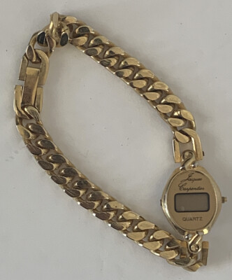 Jacques Carpentier Quartz Gold Tone Vintage Watch (Not Working)