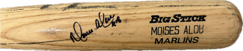 Moises Alou Signed Game Used Cracked Rawlings Big Stick Pro Model Bat Marlins - Picture 2 of 8
