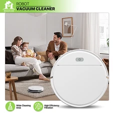 1300Pa Suction Robot Vacuum and Mop Cleaner Pet Hair Household Cleaning w/Remote