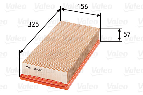 Valeo 585000 Luftfilter FüR Fiat Peugeot CitroËN Lancia Rover-image