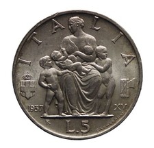 DN - Regno d'Italia - 5 lire 1937 - R - Vittorio Emanuele III - 13359