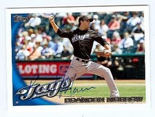 Brandon Morrow autographed baseball card (Toronto Blue Jays) 2010 Topps #US-116