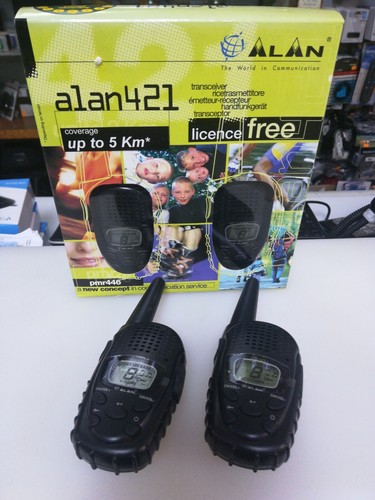 2 Radio Midland Alan 421 Radio Walkie Talkie Serie pmr446 nuove con garanzia - Foto 5 di 7