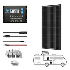 ACOPOWER 100W 12V  Mono Solar RV Kits, 20A PWM Charge Controller