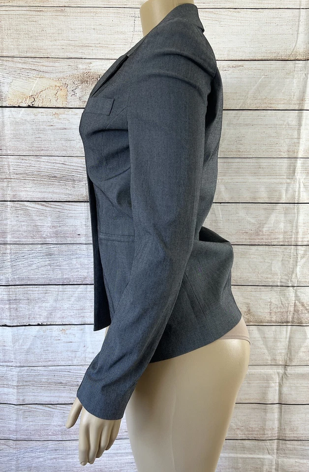 Arden B женщин 5 кнопка длинным рукавом серый блейзер с подкладкой размер 0 - Изображение 4 из 4
