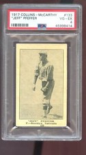 1917 Collins-McCarthy Candy Co, E135 #133 Jeff Pfeffer PSA 4 Graded Baseball Car