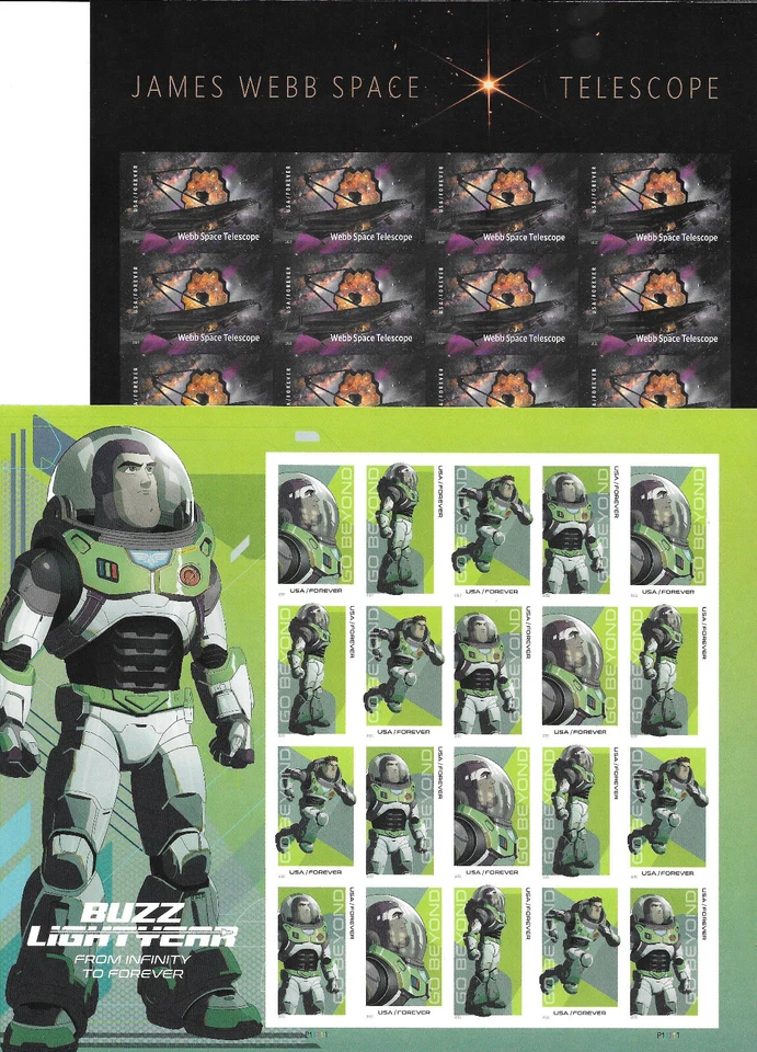 COMPLETE FULL PANES--IMPERFORATE 2022 Commemorative (NO Die-Cut) Issues - Image 3 of 4