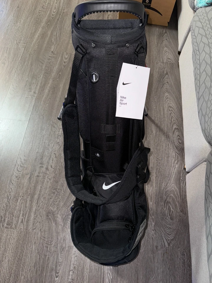 Bolsa de golf Nike Air Sport 2 resistente al agua autoportante negra blanca NUEVA Foto 2 de 4