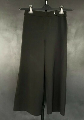 BLACK CROPPED CASUAL PANTS BY MOHITO. SIZE S