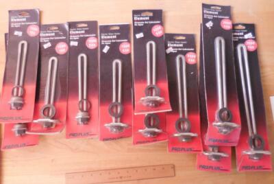 Pro Plus Electric Water Heater Element Stock - Lot of 11 Various Voltage/Wattage