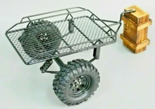 RC 1/10 Scale All METAL SINGLE  AXLE TRAILER W/ Leaf Suspension 