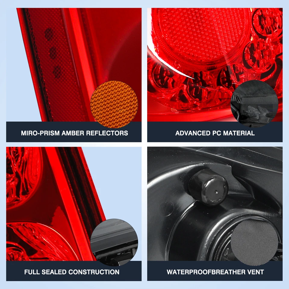 For 2011-2020 Dodge Grand Caravan LED Tail Light Brake Lamp Left Driver Side - Изображение 4 из 4