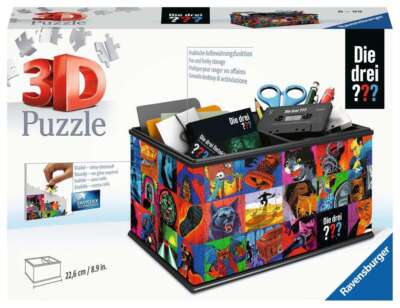 Ravensburger 11589 3D Puzzle Organizer & Co Aufbewahrungsbox Die drei ??? Teilea