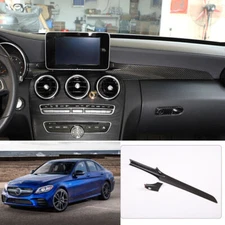 For 2015-2021 Benz C-Class C300 C43 Carbon Fiber Center Console Dash Strip Trim