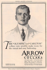 1908 ad Arrow Collars J C Leyendecker, The "Olympic" "Carlton" Gay Interest